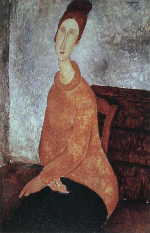 Amedeo Modigliani portrait of jeanne hebuterne Spain oil painting art